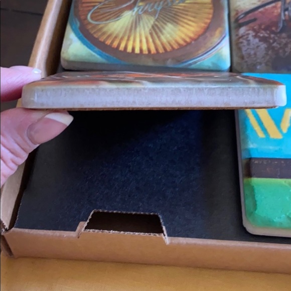 The Detroit Coaster Company Hand Made Ceramic Motor City Drink Coasters - Picture 10 of 12